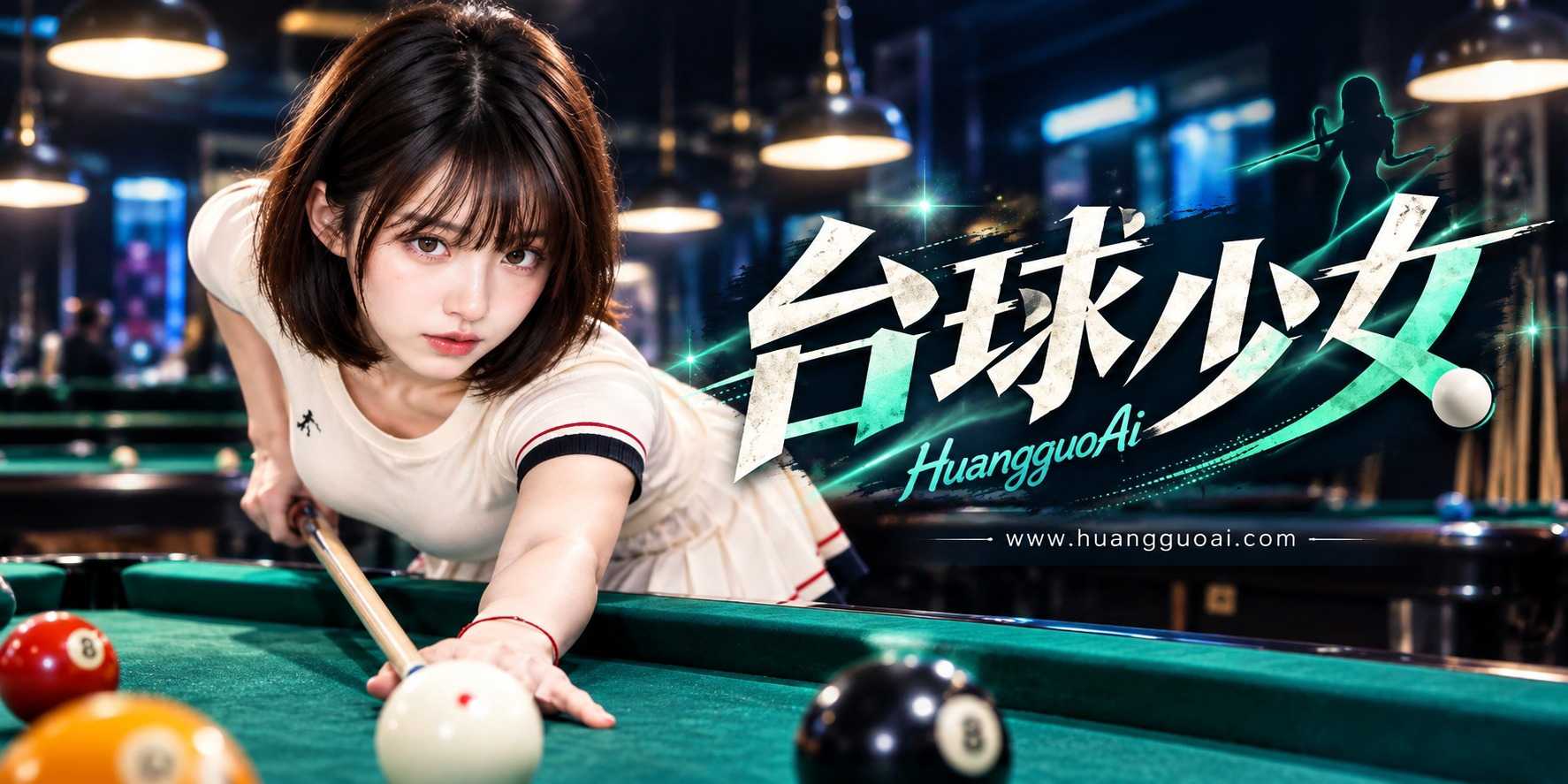 黄果AI短剧《台球少女》短发助教店里打电话装没事浴室后入床上绑开腿只准用嘴